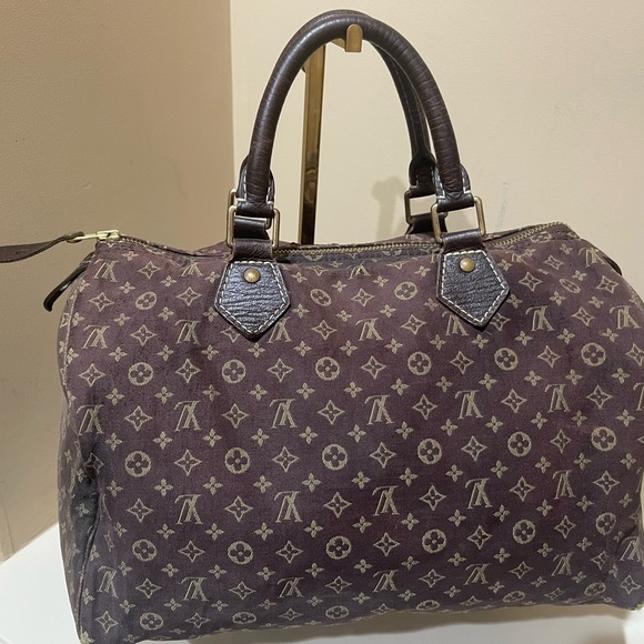 Louis Vuitton Ebene Monogram Mini Lin Speedy 30 - Picture 3 of 14